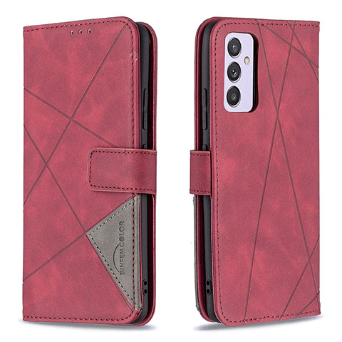 Funda de Cuero Cartera con Soporte Carcasa B08F para Samsung Galaxy A34 5G Rojo