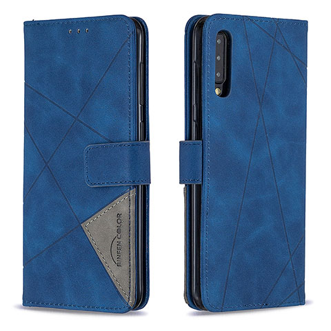 Funda de Cuero Cartera con Soporte Carcasa B08F para Samsung Galaxy A50 Azul