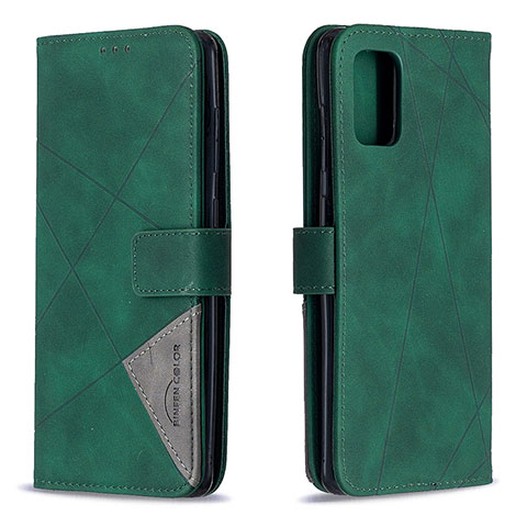 Funda de Cuero Cartera con Soporte Carcasa B08F para Samsung Galaxy A71 4G A715 Verde