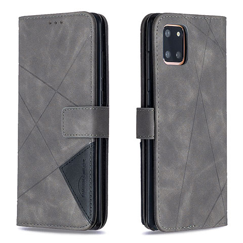 Funda de Cuero Cartera con Soporte Carcasa B08F para Samsung Galaxy A81 Gris