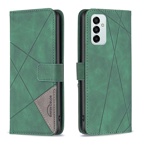 Funda de Cuero Cartera con Soporte Carcasa B08F para Samsung Galaxy F23 5G Verde