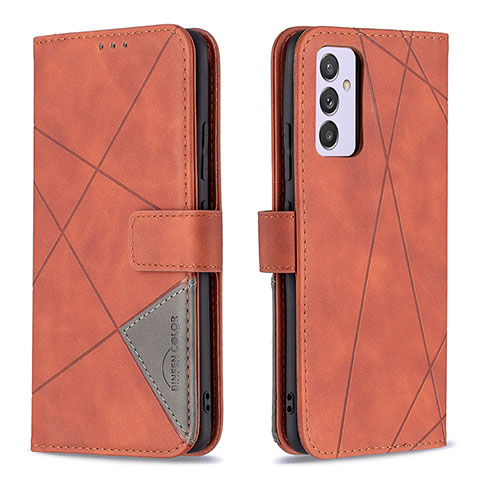 Funda de Cuero Cartera con Soporte Carcasa B08F para Samsung Galaxy M14 5G Naranja