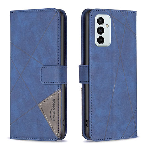 Funda de Cuero Cartera con Soporte Carcasa B08F para Samsung Galaxy M23 5G Azul