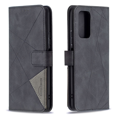 Funda de Cuero Cartera con Soporte Carcasa B08F para Xiaomi Redmi Note 10 Pro Max Negro