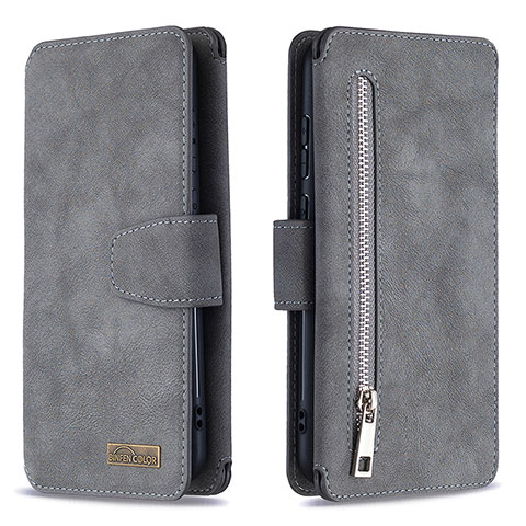 Funda de Cuero Cartera con Soporte Carcasa B09F para Samsung Galaxy A11 Gris