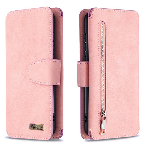 Funda de Cuero Cartera con Soporte Carcasa B09F para Samsung Galaxy A11 Oro Rosa