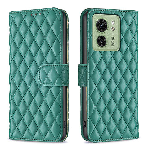 Funda de Cuero Cartera con Soporte Carcasa B11F para Motorola Moto Edge 40 5G Verde