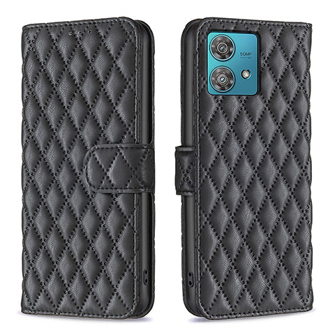 Funda de Cuero Cartera con Soporte Carcasa B11F para Motorola Moto Edge 40 Neo 5G Negro