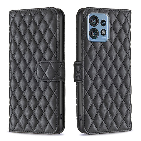 Funda de Cuero Cartera con Soporte Carcasa B11F para Motorola Moto Edge 40 Pro 5G Negro