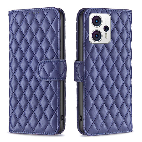 Funda de Cuero Cartera con Soporte Carcasa B11F para Motorola Moto G13 Azul