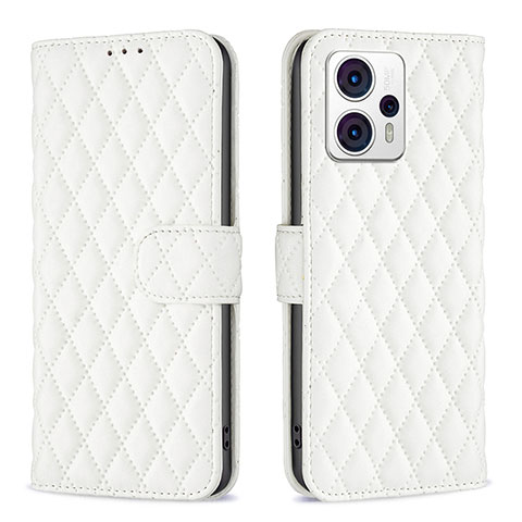 Funda de Cuero Cartera con Soporte Carcasa B11F para Motorola Moto G13 Blanco