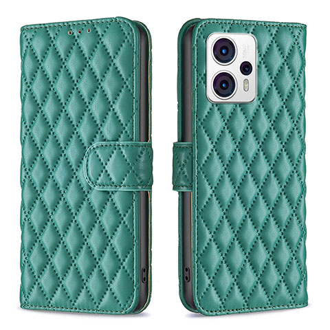 Funda de Cuero Cartera con Soporte Carcasa B11F para Motorola Moto G13 Verde