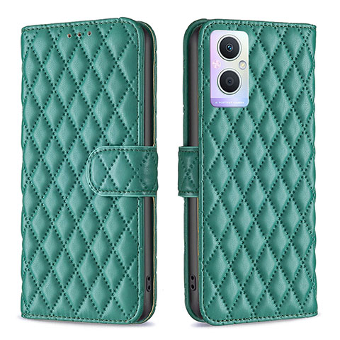 Funda de Cuero Cartera con Soporte Carcasa B11F para Oppo F21 Pro 5G Verde