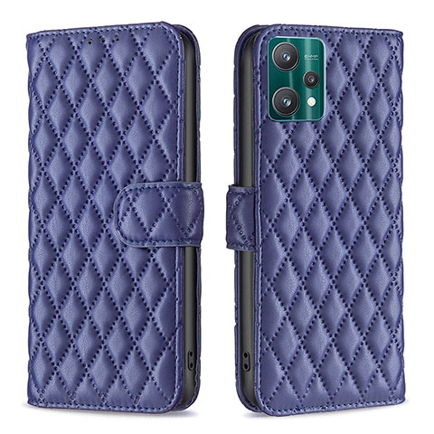 Funda de Cuero Cartera con Soporte Carcasa B11F para Realme 9 Pro 5G Azul