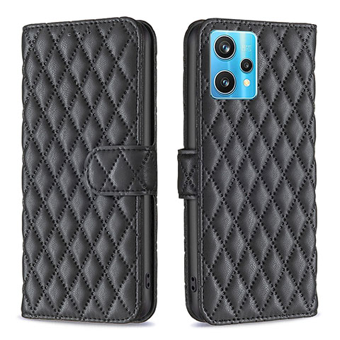 Funda de Cuero Cartera con Soporte Carcasa B11F para Realme 9 Pro+ Plus 5G Negro