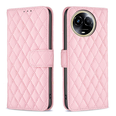 Funda de Cuero Cartera con Soporte Carcasa B11F para Realme V50 5G Oro Rosa