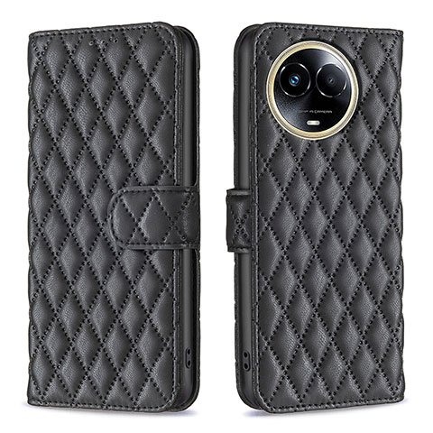 Funda de Cuero Cartera con Soporte Carcasa B11F para Realme V50s 5G Negro