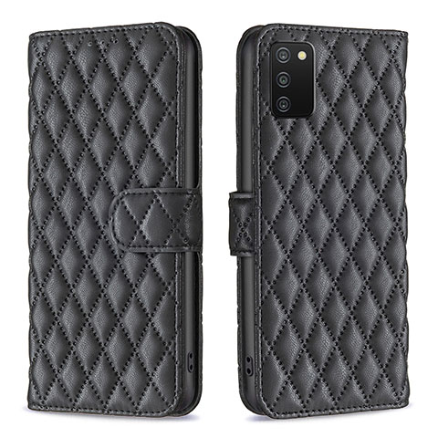 Funda de Cuero Cartera con Soporte Carcasa B11F para Samsung Galaxy A02s Negro