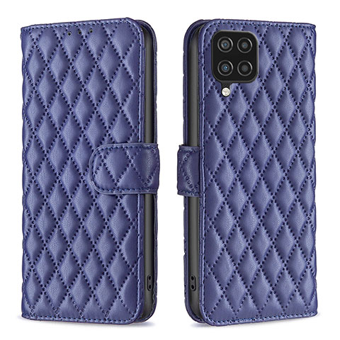 Funda de Cuero Cartera con Soporte Carcasa B11F para Samsung Galaxy A12 5G Azul