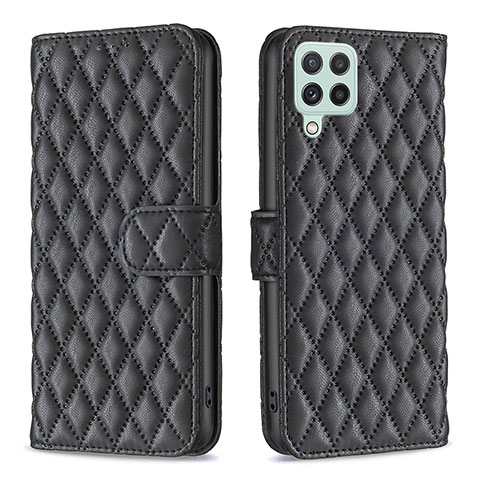 Funda de Cuero Cartera con Soporte Carcasa B11F para Samsung Galaxy A22 4G Negro