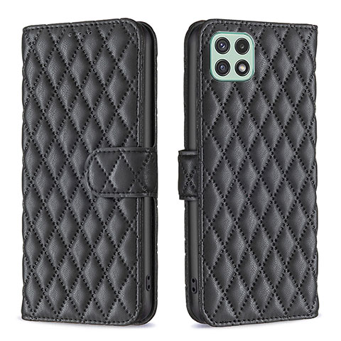 Funda de Cuero Cartera con Soporte Carcasa B11F para Samsung Galaxy A22 5G Negro