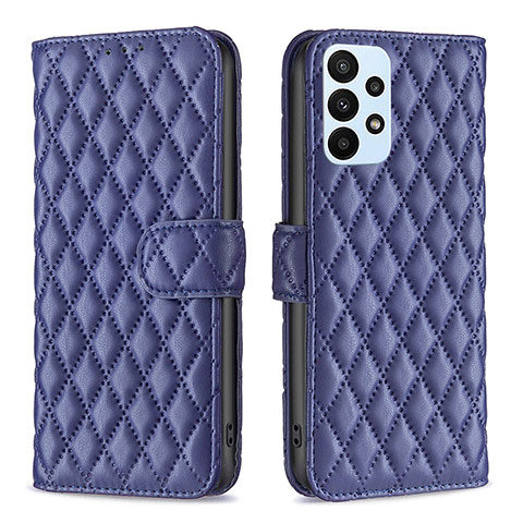 Funda de Cuero Cartera con Soporte Carcasa B11F para Samsung Galaxy A23 4G Azul