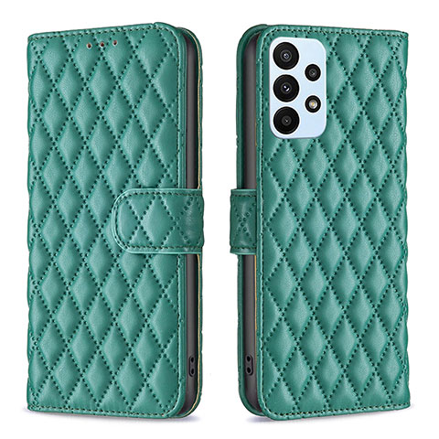 Funda de Cuero Cartera con Soporte Carcasa B11F para Samsung Galaxy A23 4G Verde