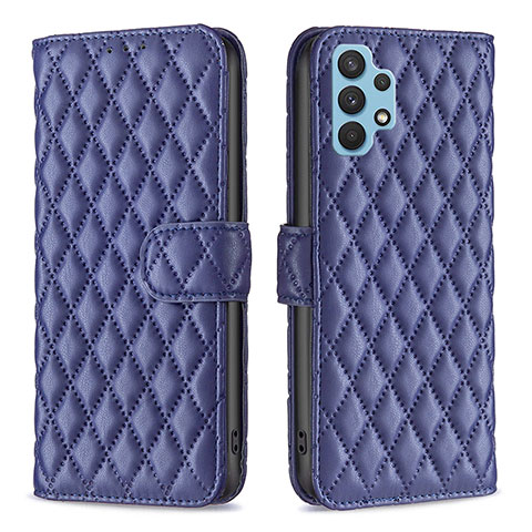 Funda de Cuero Cartera con Soporte Carcasa B11F para Samsung Galaxy A32 5G Azul