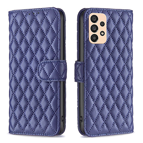 Funda de Cuero Cartera con Soporte Carcasa B11F para Samsung Galaxy A33 5G Azul