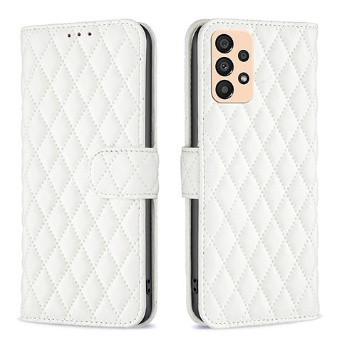 Funda de Cuero Cartera con Soporte Carcasa B11F para Samsung Galaxy A33 5G Blanco