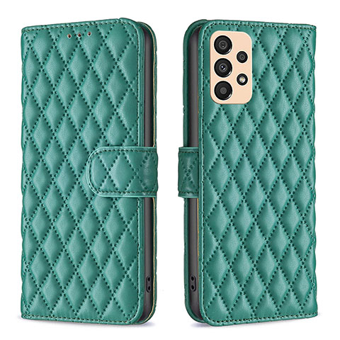 Funda de Cuero Cartera con Soporte Carcasa B11F para Samsung Galaxy A33 5G Verde