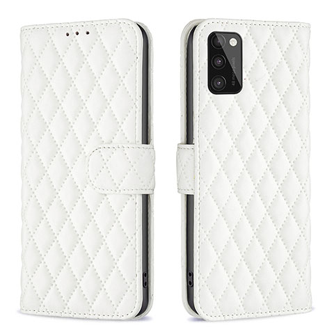 Funda de Cuero Cartera con Soporte Carcasa B11F para Samsung Galaxy A41 Blanco