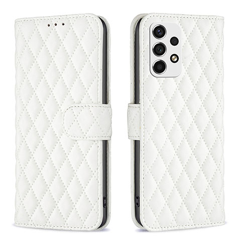 Funda de Cuero Cartera con Soporte Carcasa B11F para Samsung Galaxy A53 5G Blanco