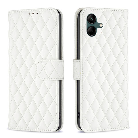 Funda de Cuero Cartera con Soporte Carcasa B11F para Samsung Galaxy M04 Blanco