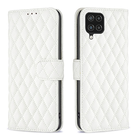 Funda de Cuero Cartera con Soporte Carcasa B11F para Samsung Galaxy M12 Blanco