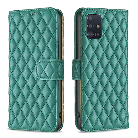 Funda de Cuero Cartera con Soporte Carcasa B11F para Samsung Galaxy M40S Verde