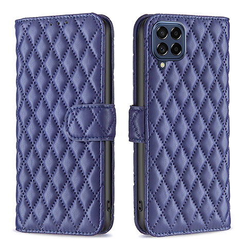 Funda de Cuero Cartera con Soporte Carcasa B11F para Samsung Galaxy M53 5G Azul