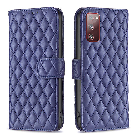 Funda de Cuero Cartera con Soporte Carcasa B11F para Samsung Galaxy S20 FE 5G Azul