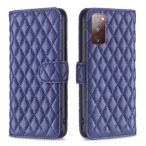 Funda de Cuero Cartera con Soporte Carcasa B11F para Samsung Galaxy S20 Lite 5G Azul