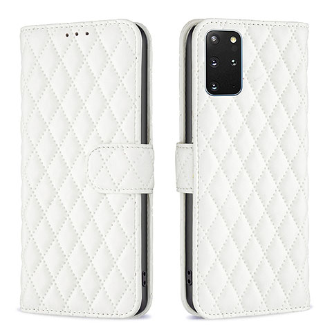 Funda de Cuero Cartera con Soporte Carcasa B11F para Samsung Galaxy S20 Plus 5G Blanco