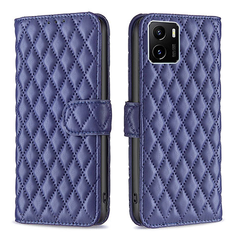 Funda de Cuero Cartera con Soporte Carcasa B11F para Vivo Y01A Azul