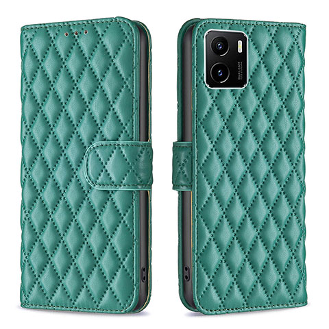 Funda de Cuero Cartera con Soporte Carcasa B11F para Vivo Y01A Verde