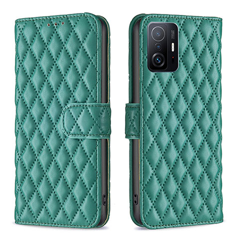 Funda de Cuero Cartera con Soporte Carcasa B11F para Xiaomi Mi 11T 5G Verde