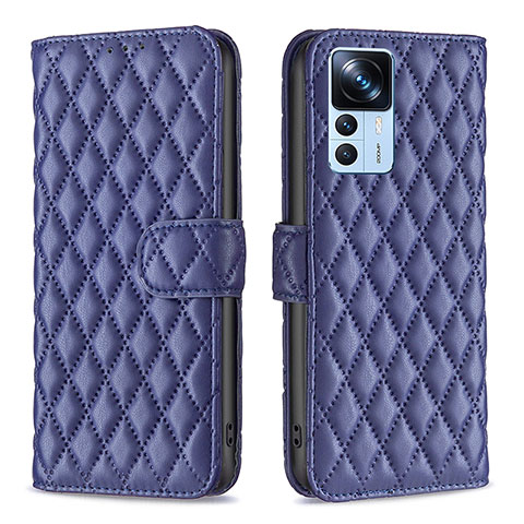 Funda de Cuero Cartera con Soporte Carcasa B11F para Xiaomi Mi 12T 5G Azul