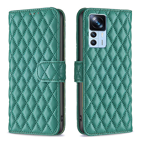 Funda de Cuero Cartera con Soporte Carcasa B11F para Xiaomi Mi 12T Pro 5G Verde