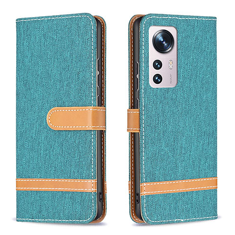 Funda de Cuero Cartera con Soporte Carcasa B11F para Xiaomi Mi 12X 5G Verde