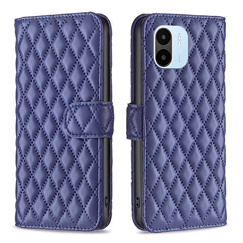 Funda de Cuero Cartera con Soporte Carcasa B11F para Xiaomi Poco C51 Azul