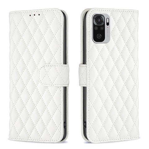 Funda de Cuero Cartera con Soporte Carcasa B11F para Xiaomi Poco M5S Blanco