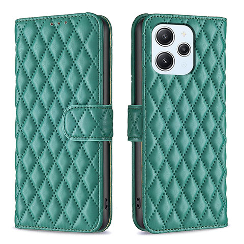 Funda de Cuero Cartera con Soporte Carcasa B11F para Xiaomi Redmi 12 4G Verde