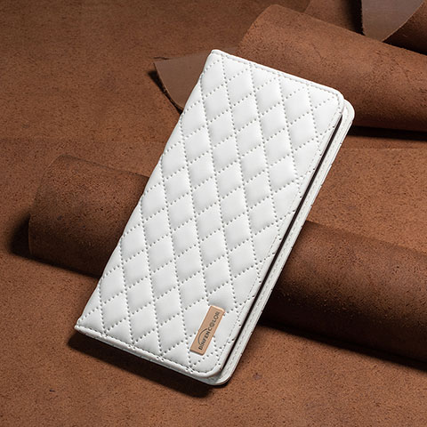 Funda de Cuero Cartera con Soporte Carcasa B11F para Xiaomi Redmi 12C 4G Blanco